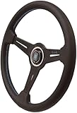 NARDI(ナルディ) NARDI SPORTS type A 340 AZZURRI E.Nardi BLKパンチングレザー＆ブラックスポーク AZZURRIステッチ 340mm N927