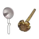 GOODFEEL アルミニウム タッカパン 料理 目的 ホテル ホーム レストラン 純木製ハンドブレンダー マタニライ ブラウン 2個パック シルバー