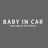 [berryrabbit amazon店]セレブ！ブランド！出産祝いに！　baby in car 吸盤 ステッカー マグネット　車　babyincar kidsincar kids in car ベイ