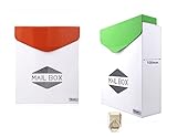Mailbox 鉄製メールボックス郵便ポストメールボックス（海外直送品） (green)