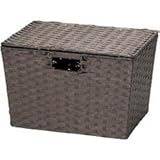 ちどり産業 ペーパーバスケット カラーボックス対応 フルタイプ フタ付き ブラウン CH-34BR