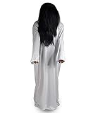 【ABMINEYAMA】幽霊 貞子 コスプレ衣装 仮装 パーティーグッズ コスチューム ハロウィ-ン ホラー レディース メンズ 男女兼用 大人用 フリーサイズ 2点セット（かつら ワンピ）