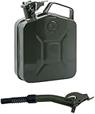 【2024新登場 】増粘金属バレル 鉄製オイル缶 ガソリンバレル ガソリン携行缶 5L/10L/20L ガソリンタンク ガソリン缶 (5L-チューブ)