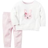 カーターズ Carter's/ 2ピースリトルセーターセット ホワイト 上下セット 3ヶ月【並行輸入】