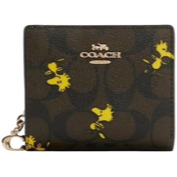 COACH コーチ スナップダンシング キトゥン 二つ折り財布 COACHコーチレザー財布ダンシング キトゥン モチーフ スナップ