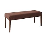 ブラウン ベンチ 2Pのみ 鏡面仕上げ モダンデザイン ダイニング Carmen カルメンより【ﾉｰﾌﾞﾗﾝﾄﾞ品】