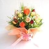 バラのアレンジメント　ゴールド【生花】【お祝い】【記念日】【誕生日】【フラワーギフト】【バラ】