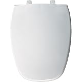 Bemis 1240205346 Eljer Emblem Plastic Elongated Toilet Seat Biscuit/Linen [並行輸入品]