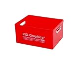 タダプラ インナーボックス グラフィカ GS R(レッド) 収納カラーボックス 【サイズ幅19×奥行26×高さ13cm】