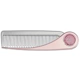 LumiVive ローズゴールド桜デザインヘアコーム｜静電気防止コーム 櫛 ヘアくし 折りたたみ お出かけ用コンパクトコーム ギフト 女性