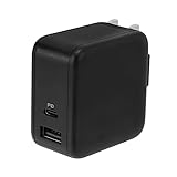 オウルテック 65W AC充電器 USB PD-PPS対応 GaN採用 iPhone スマホ ノートパソコンも充電可能 Type-Cポート Type-Aポート かしこく超速充電 ブラック OWL-APD65C1A1G-BK