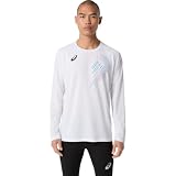asics(アシックス) 陸上ウェア トラックグラフィック長袖シャツ 2091A760 メンズ 100(ブリリアントホワイト) L