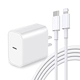 iPhone 充電器 【2023モデル】 急速充電器 type-c PD充電器 [MFi/PSE認証済み] 20W USB C - Lightningケーブル付き 充電アダプター タイプC iPhone/iPad/AirPods対応