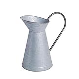 High Quality 36-9731 Galvanized Steel Aged Watering Pitcher, 0.5-Gallon Capacity