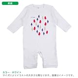 BabyChips trees3(名入れ長袖ベビーロンパース) 80 ホワイト