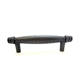 Lot of 20素朴なHammered Oil Rubbed BronzeソリッドキャビネットハンドルPulls c047orb古代Treasures