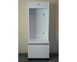 パチスロ台 スロット台 実機用 収納キャビネット キャスター付き 固定台 収納家具【ホワイト】