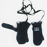 (ピッカプー) Pickapooh オーガニックウール & オーガニックコットン ミトン 紺 サイズ 4 (目安~6才)