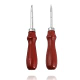 へりおとし／ヘリ落とし 革工具 レザークラフト 工具 1.0mm/1.2mm 革 レザー 手芸 革クラフト ステンレス製 letherクラフトキット 仕上げ 道具 面取り ツール DIY 手芸用 エッジャー 切削 革漉き用 2.5*15CM 2本セット