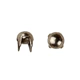 1003 Pearl Nailhead, Size 12, Solid Brass, Colonial Nickel Finish, 1000 pieces per pack by C&C Metal