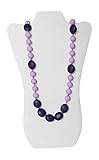 Little Teether Miss Fairytale Sassy Teething Necklace, Purple/ Light Purple by Little Teether