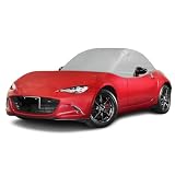 車カバー マツダ ロードスター ハーフカバー ND5RC H27.05～ ロードスター MX-5 ND用 車 カバー 600D生地 ROADSTER ボディーカバー 防水 雪対策 防塵 ロードスター アクセサリー 収納袋付