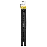YKK メタルックスタフ ファスナー メタリックブラック 20cm止め #580 黒 5VMTMB-20BL