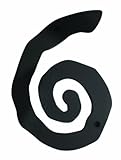 Atlas Homewares SCN6L-BL 5.5-Inch Large Scroll House Number-6 Matte Black [並行輸入品]