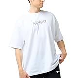 [EVANE] エバン オーバーサイズ コットン ストレッチ EDGING LOGO Tシャツ ホワイト M