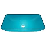 MR Direct 640 Turquoise Coloured Glass Vessel Bathroom Sink by MR Direct