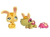 Littlest Pet Shop 2010 Assortment 'A' Series 1 Collectible Figure Turtle & Bunny [並行輸入品]