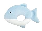 やわらかどうぶつラトル イルカ(ブルー) ぬいぐるみ  11cm