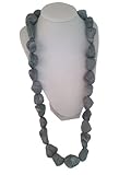 Teethease Rock-ease Teething Rocks Necklace (Gray) by Teethease