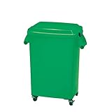 ミヅシマ工業 ゴミ箱 厨房ペール CK-45 グリーン 間口516mm×奥行313mm×高さ623mm 2140243