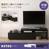 アイリスオーヤマ テレビ台 伸縮 薄型 幅100~185×奥行38.8×高さ41.1cm オフホワイト SAB-100