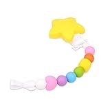 EVINIS BPA free safe food grade silicone Teether pacifier clip silicone beads pacifier chain holder 