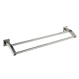 YIGII Split Level Bathroom Double Towel Bar Holder, Solid SUS 304 Stainless Steel [並行輸入品]