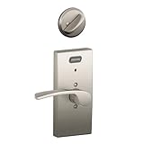 Schlage FE59 MER 619 CEN RH Built-in Alarm, Century Collection Merano Interior Lever Door Lock for R