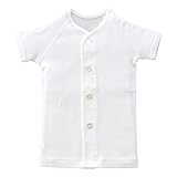 赤ちゃんの城 サイズ肌着 半袖前開き 80 オフホワイト