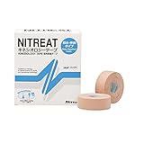 ニトムズ ニトリート キネシオロジ-テープ 撥水 筋肉保護テープ 多巻パック 伸縮 はがれにくい かぶれにくい 汗に強い むれにくい ベージュ 幅25mm×長さ5m [12巻入] NKH-25