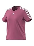 [アディダス] 半袖 Tシャツ エアロレディ トレイン エッセンシャルズ 3ストライプス 半袖Tシャツ BUT04 レディース ピンクフュージョン/ホワイト (HZ5688) J/S