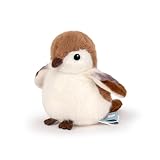 Adorlynetty 鳥のぬいぐるみ かわいい鳥 ぬいぐるみバッグペンダント シミュレーションおもちゃ 子供用ペンダント人形 誕生日ギフトデコレーション(スズメのぬいぐるみ)