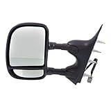 Ford E-350 Super Duty 2009-2021 ドアミラー 運転席側 | ブラックテクスチャ | パワー折りたたみ 非加熱伸縮牽引タイプ | FO1320329 | 9C2Z17683CA