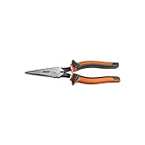 Klein Tools 203-8-EINS 1 Klein 1 Electrician's Insulated 8-Inch Long Nose Side-Cutting Plier-Heavy D