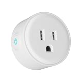 スマートソケット Hiwild スマートプラグ スマートコンセントWiFi制御 家電スイッチ Android/IOS対応 Alexa Echo/Google Home対応 (円形) (1セット)