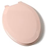 Comfort Seats C014WD20 Deluxe Molded Wood Toilet Seat, Elongated, Pink [並行輸入品]