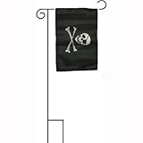 12X18 12X18 Pirate Eyepatch Sleeved Garden Stand Flag [並行輸入品]