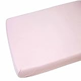 2x Crib Jersey Cradle Fitted Sheet 100% Cotton 40 x 90cm Pink by For-your-Little-One