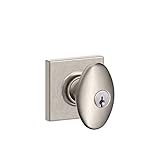 Schlage F51A SIE 619 COL Collins Trim Siena Keyed Entry Knob (Satin Nickel) by Schlage Lock Company