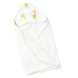 エイデンアンドアネイ フード付き大判タオル hooded towel フーディータオル シングル （カラー：giraffe）S618 aden+anais [並行輸入品]